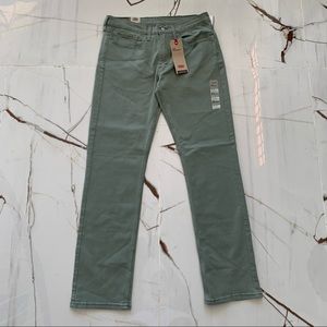 Levi's 514 Men's Straight Fit Stretch Green Jeans Size 34x34 NWT